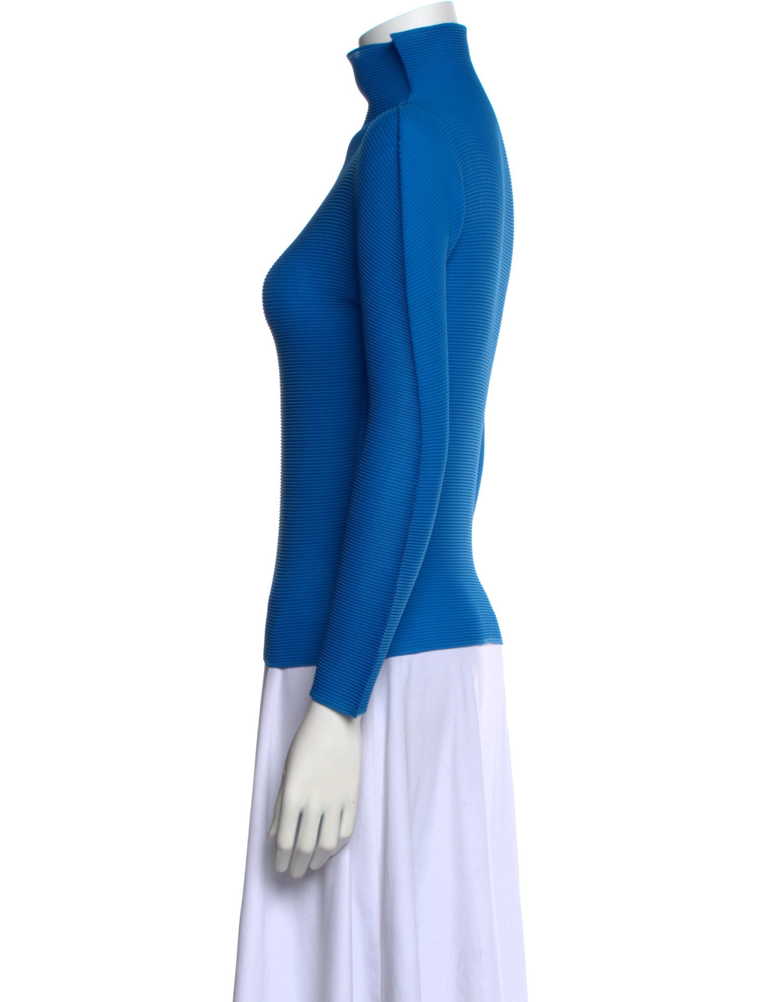 Issey Miyake Me Mock Neck Long Sleeve Top w/ Tags