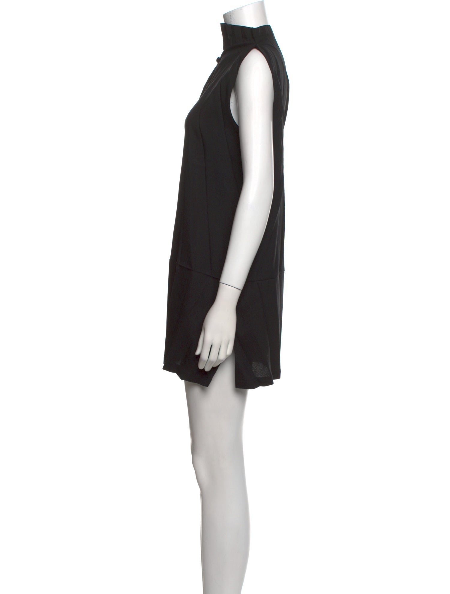 Issey Miyake Me Mock Neck Mini Dress
