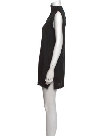 Issey Miyake Me Mock Neck Mini Dress