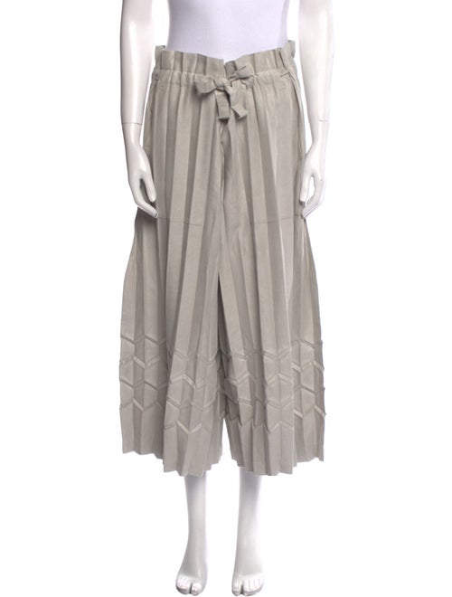 Issey Miyake Me Striped Wide Leg Pants