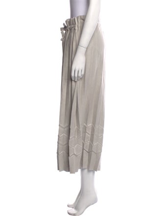 Issey Miyake Me Striped Wide Leg Pants