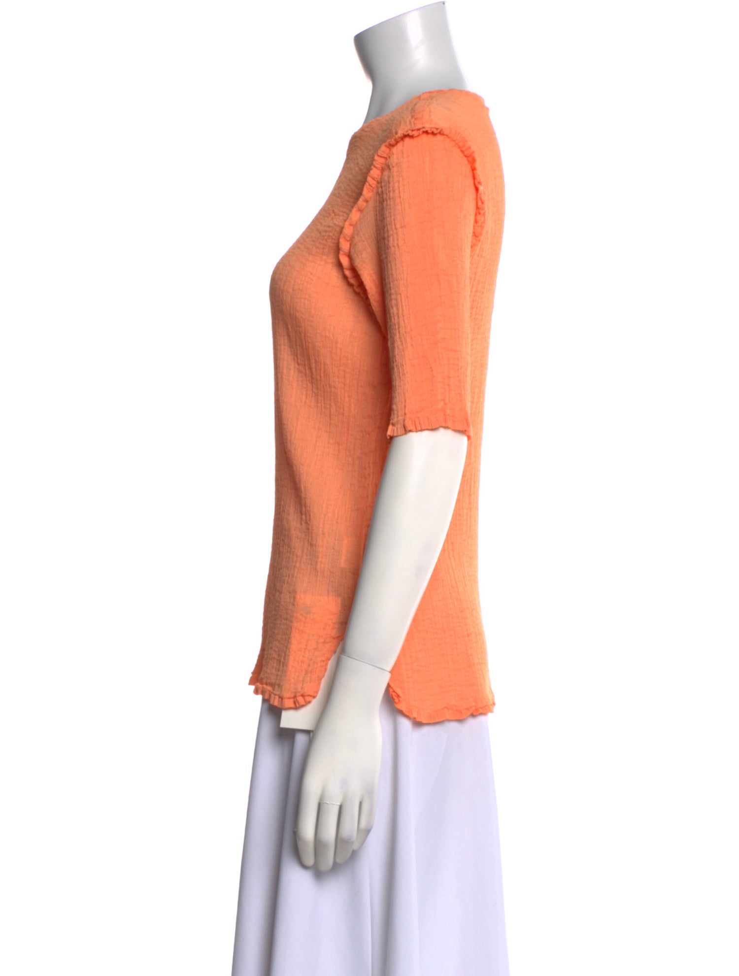 Issey Miyake Me Crew Neck Short Sleeve Top w/ Tags