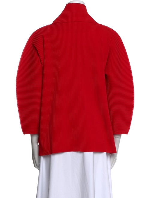 Issey Miyake Me Three-Quarter Sleeve Button-Up Top