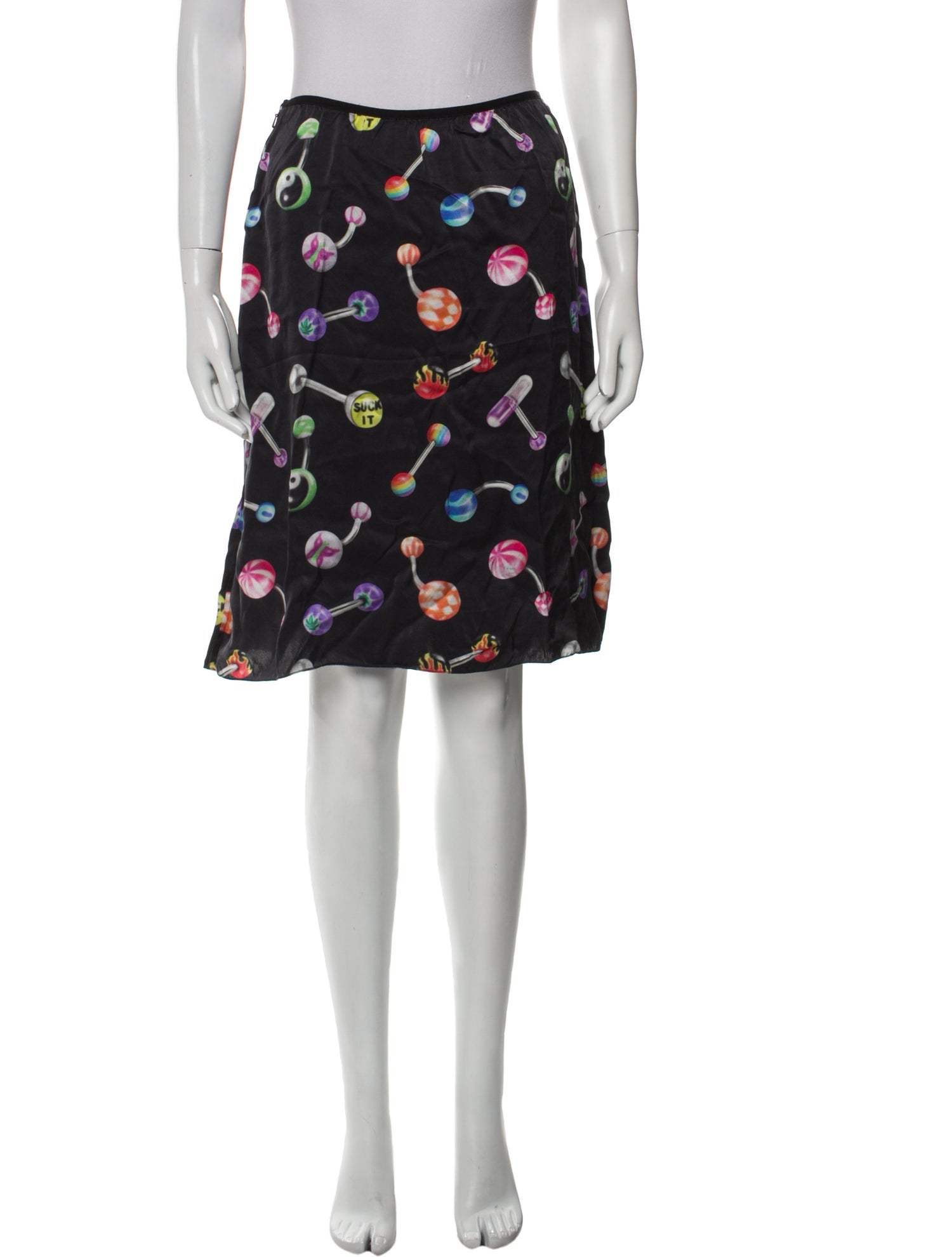 Ashley Williams Silk Knee-Length Skirt