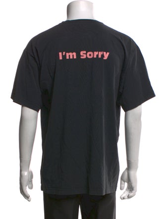 I'm Sorry by Petra Collins Graphic Print Crew Neck T-Shirt