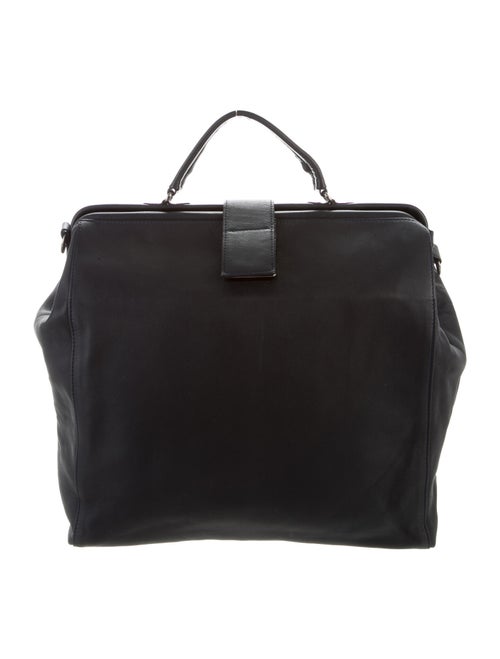 Isaac Reina Leather Satchel Bag Blue