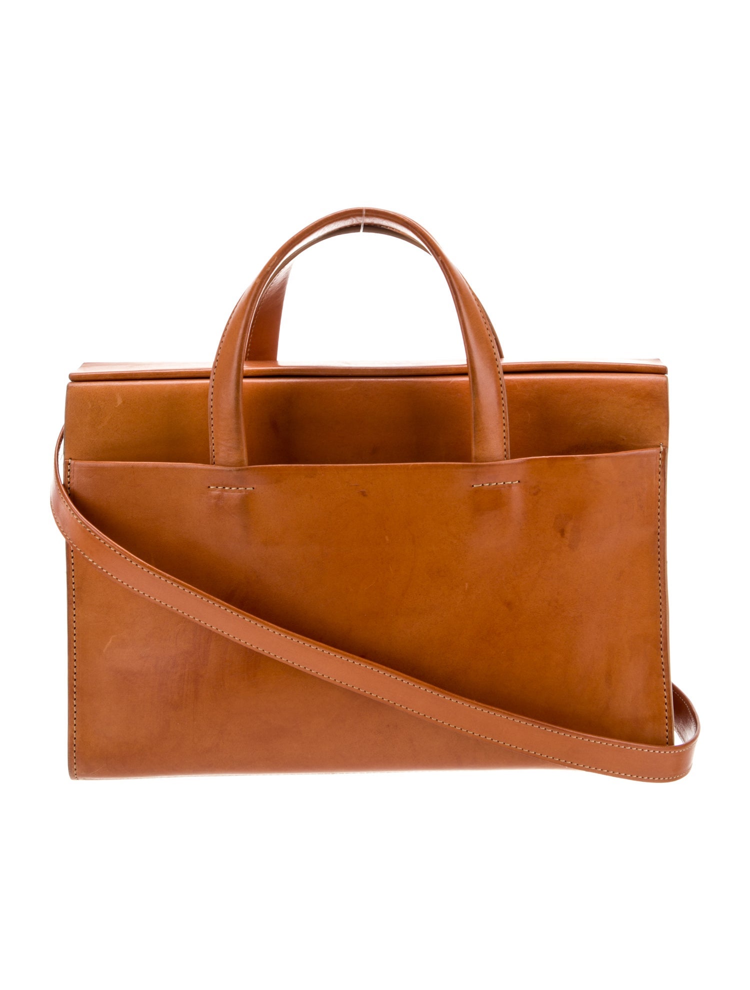 Isaac Reina Leather Top Handle Bag