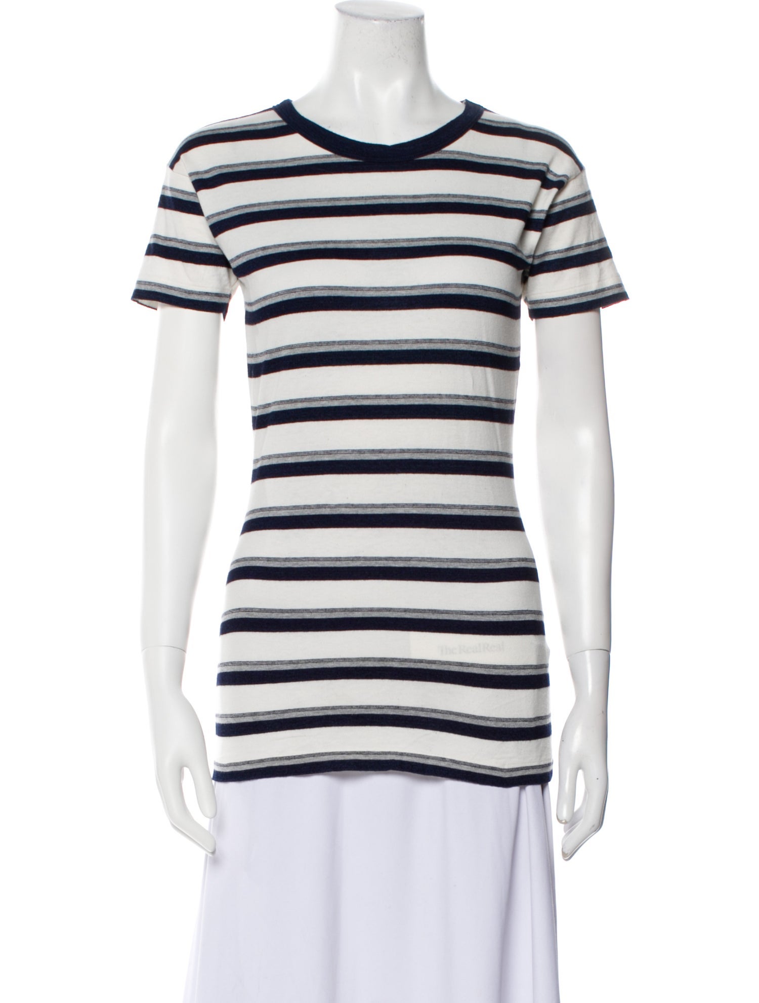 Issey Sport Striped Scoop Neck T-Shirt