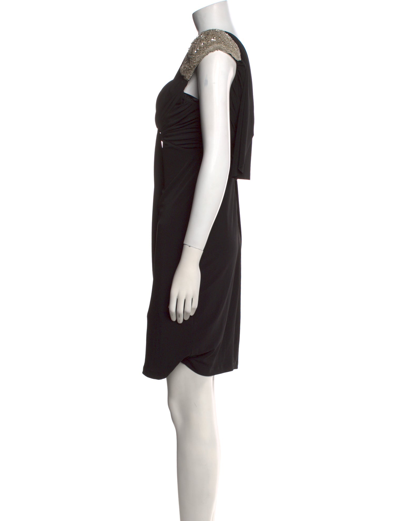 Issue New York V-Neck Knee-Length Dress