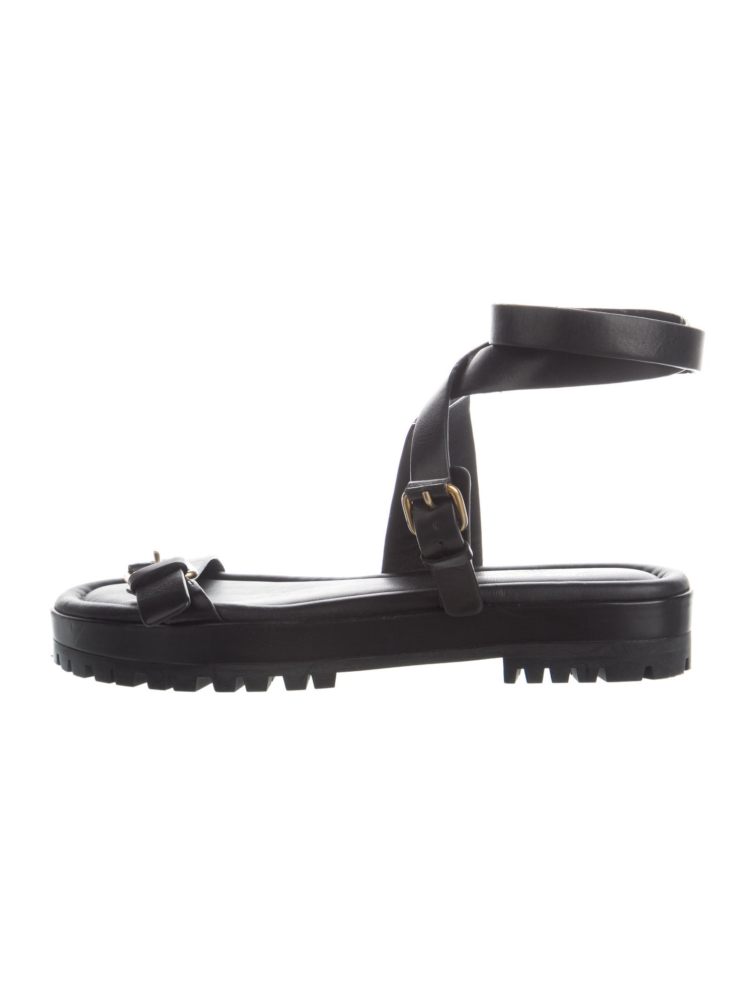 Irina Shayk x Tamara Mellon Leather Slingback Sandals