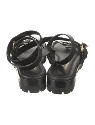 Irina Shayk x Tamara Mellon Leather Slingback Sandals