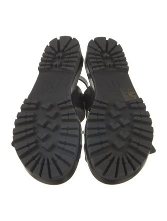 Irina Shayk x Tamara Mellon Leather Slingback Sandals