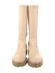 Irina Shayk x Tamara Mellon Leather Colorblock Pattern Rain Boots