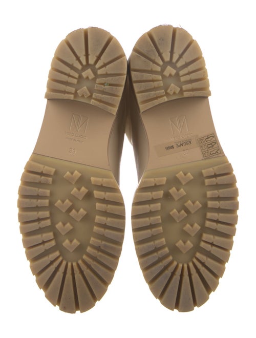 Irina Shayk x Tamara Mellon Leather Colorblock Pattern Rain Boots