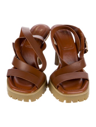 Irina Shayk x Tamara Mellon Leather Sandals