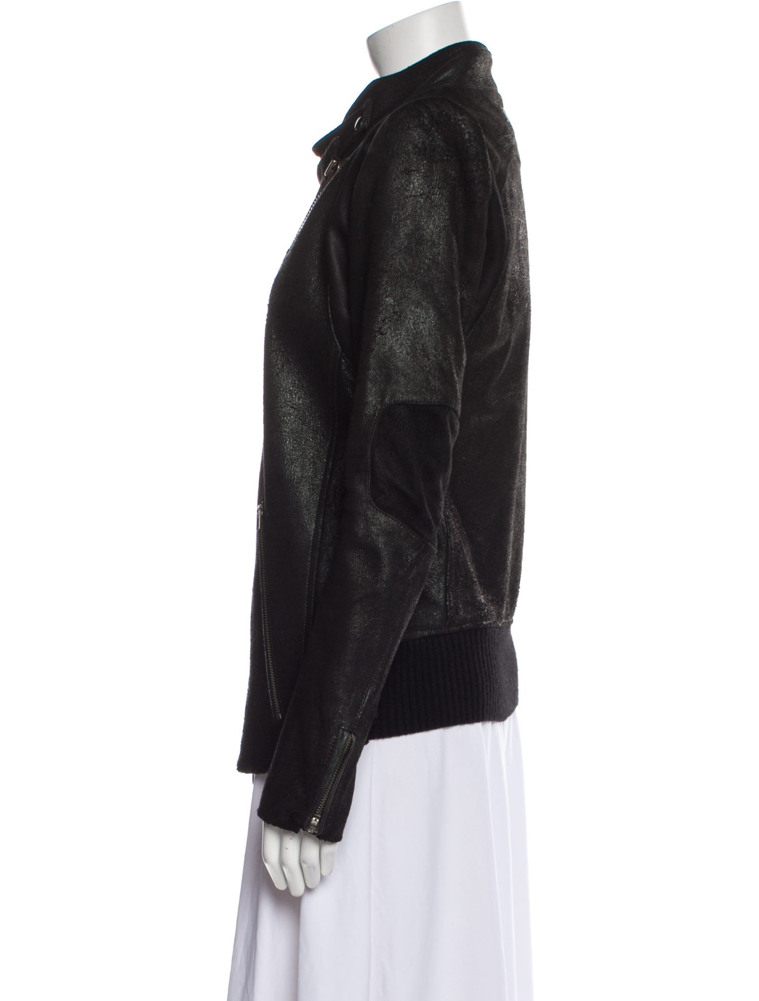 If Six Was Nine Leather Biker Jacket - Black Jackets, Clothing