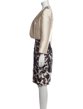 It's My Party! Floral Print Pleated Accents Dress Set