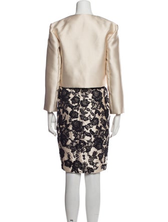 It's My Party! Floral Print Pleated Accents Dress Set