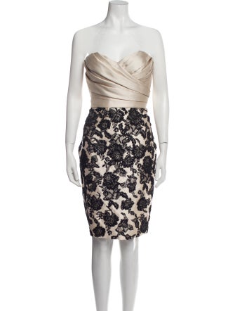 It's My Party! Floral Print Pleated Accents Dress Set