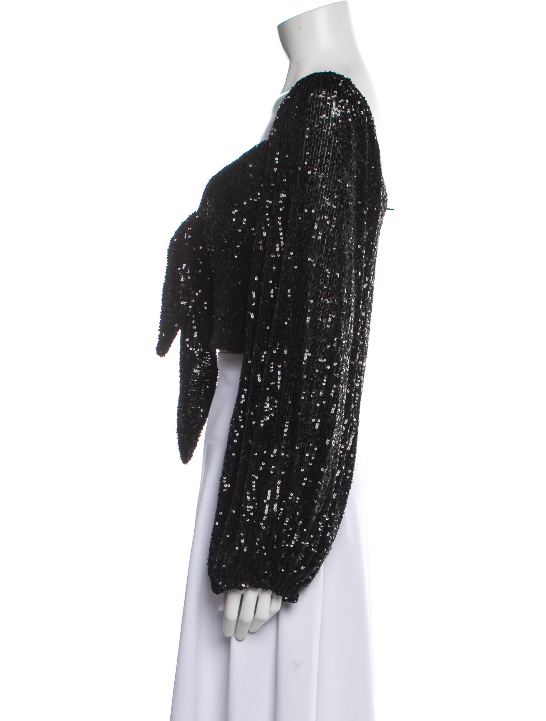 In the Mood for Love Square Neckline Long Sleeve Crop Top