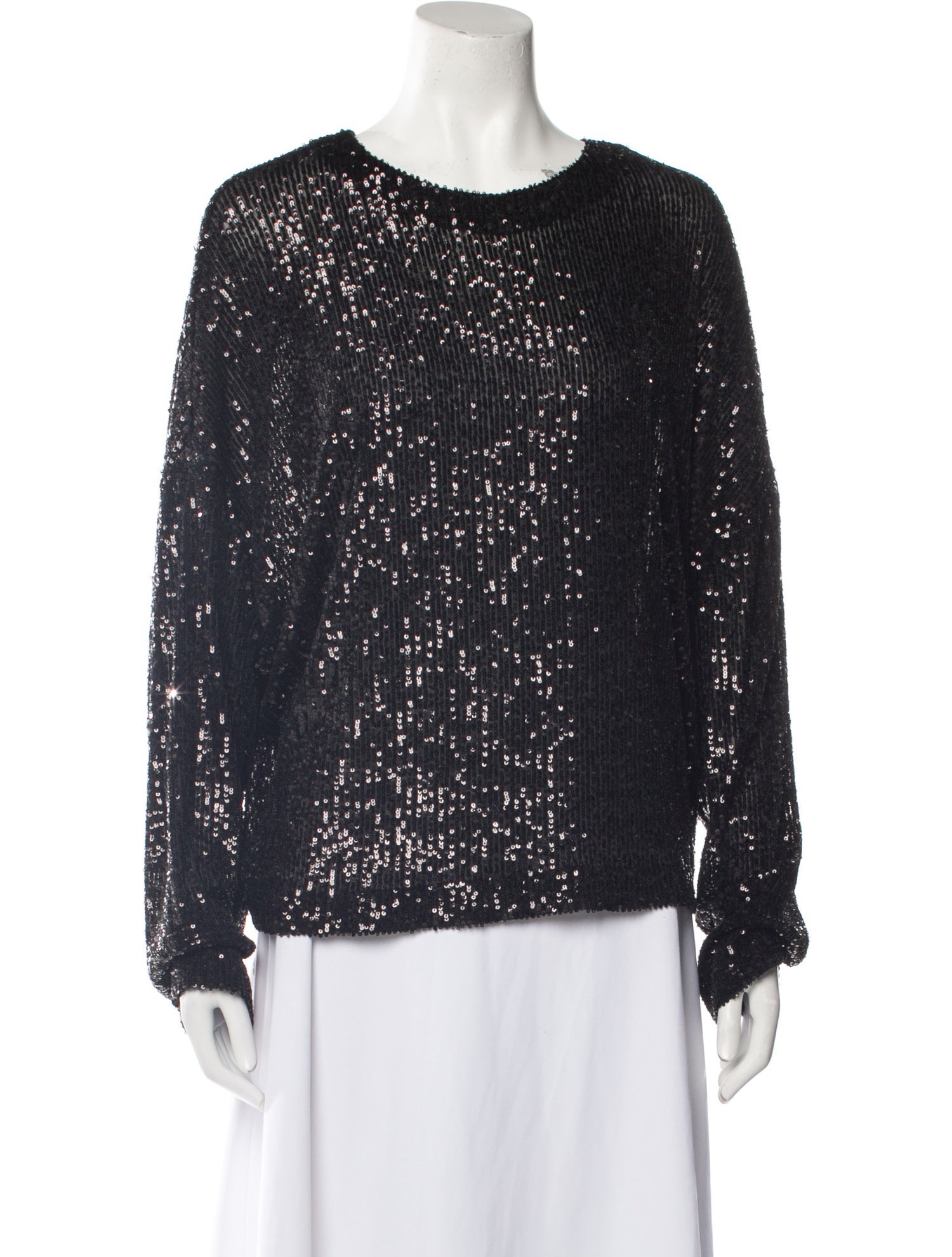 In the Mood for Love Sequin Scoop Neck Top w/ Tags