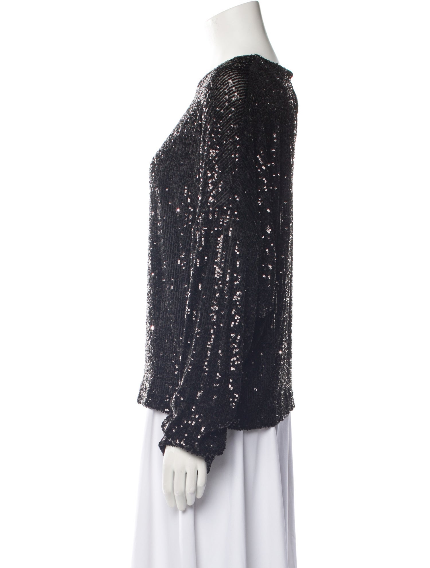 In the Mood for Love Sequin Scoop Neck Top w/ Tags