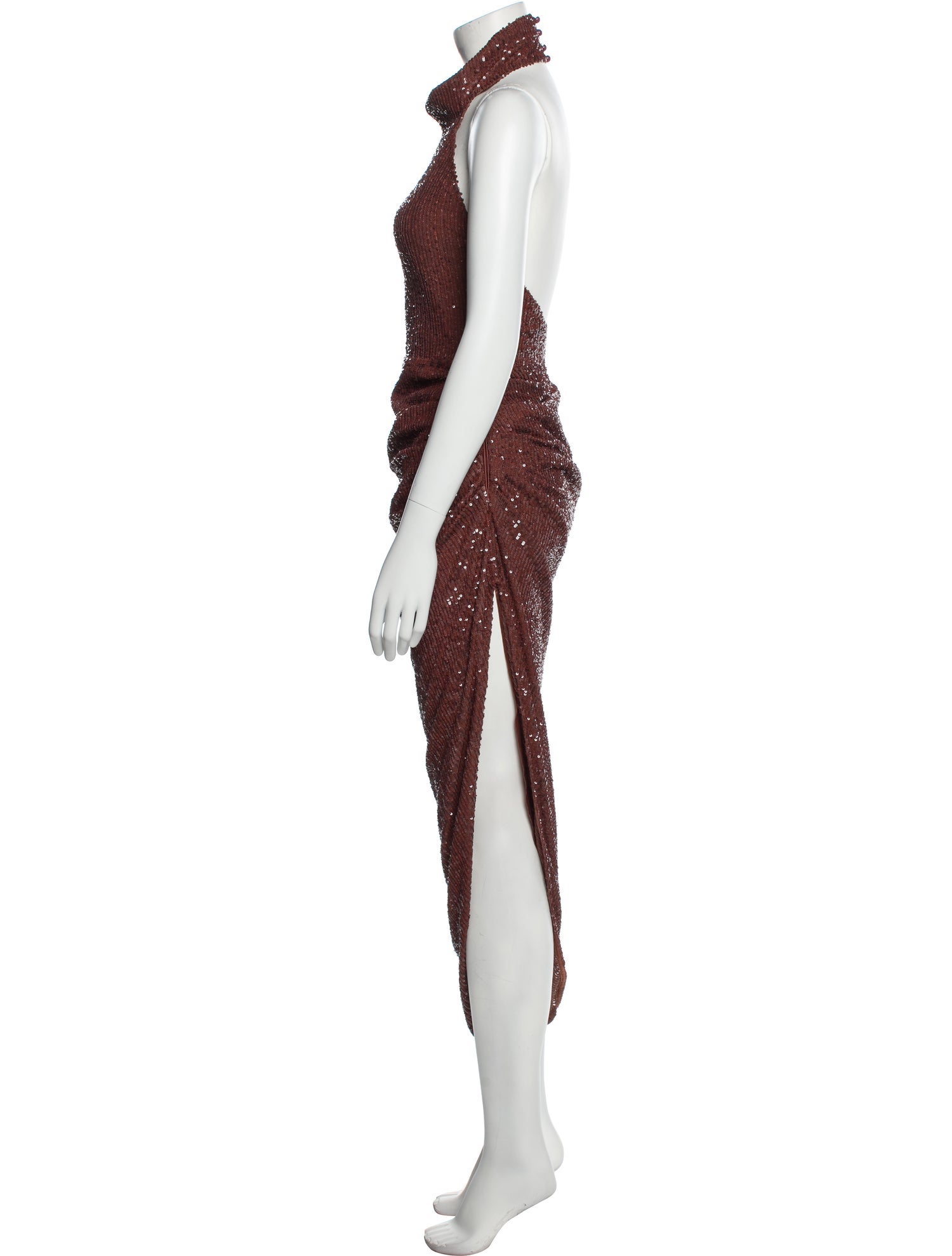 In the Mood for Love Mock Neck Long Dress