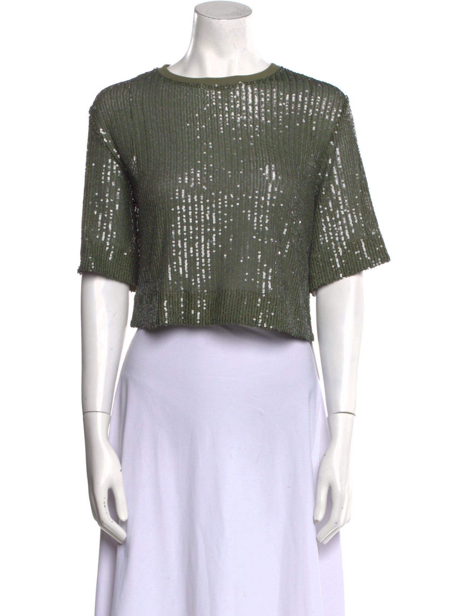 In the Mood for Love Bateau Neckline Short Sleeve Crop Top