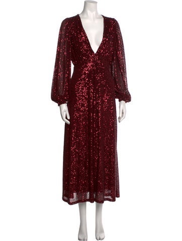 In the Mood for Love Dresses V-Neck Long Dress XS