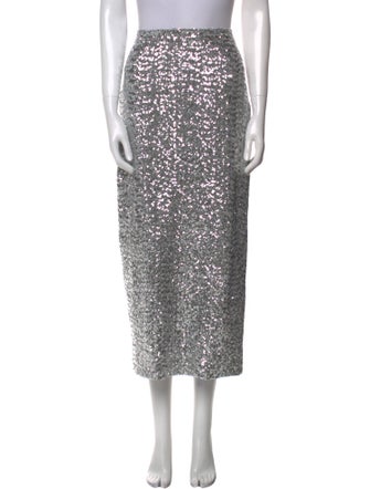 In the Mood for Love Sequin Embellishments Midi Length Skirt