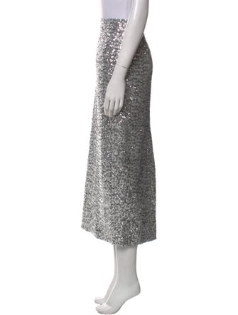 In the Mood for Love Sequin Embellishments Midi Length Skirt