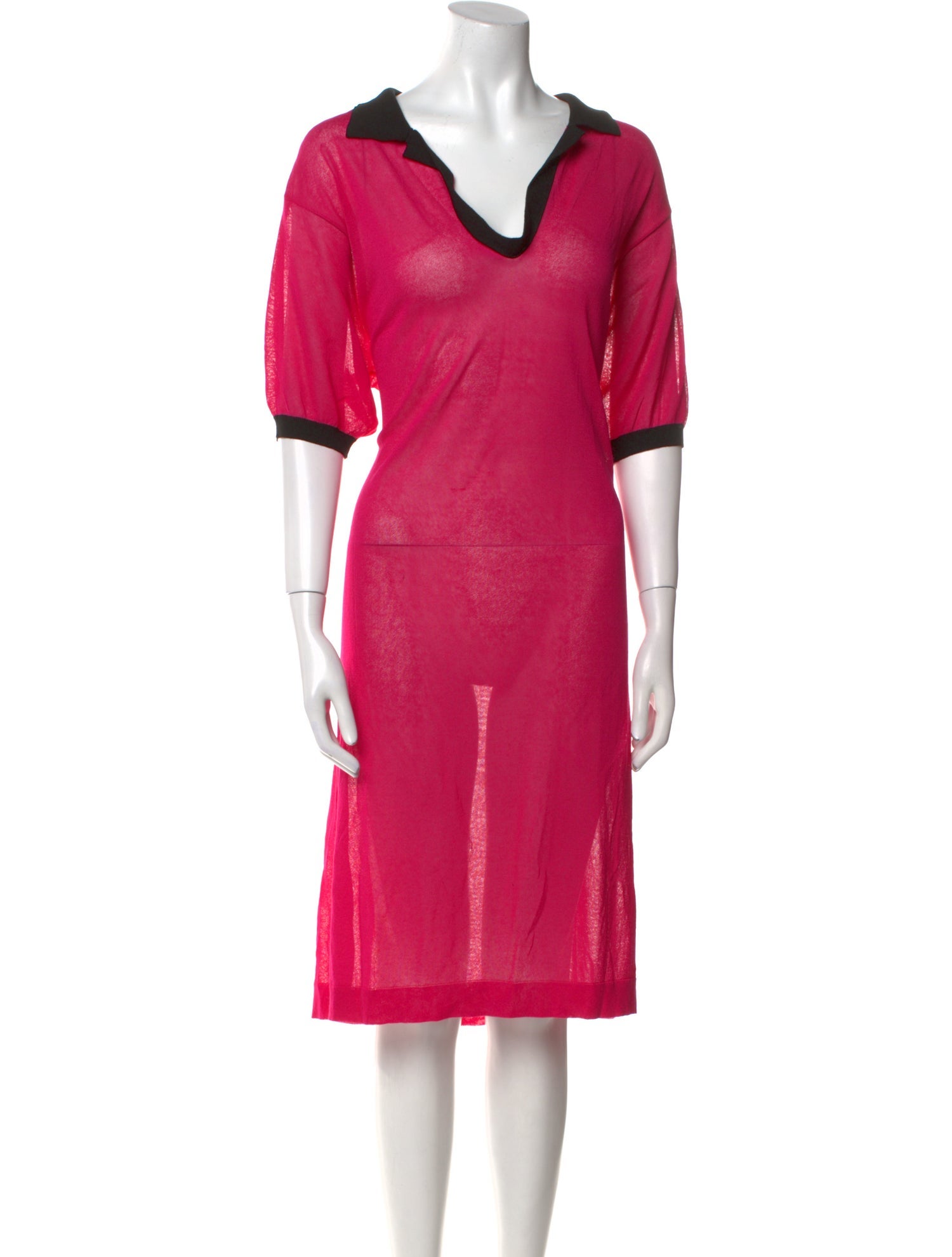 In the Mood for Love V-Neck Knee-Length Dress