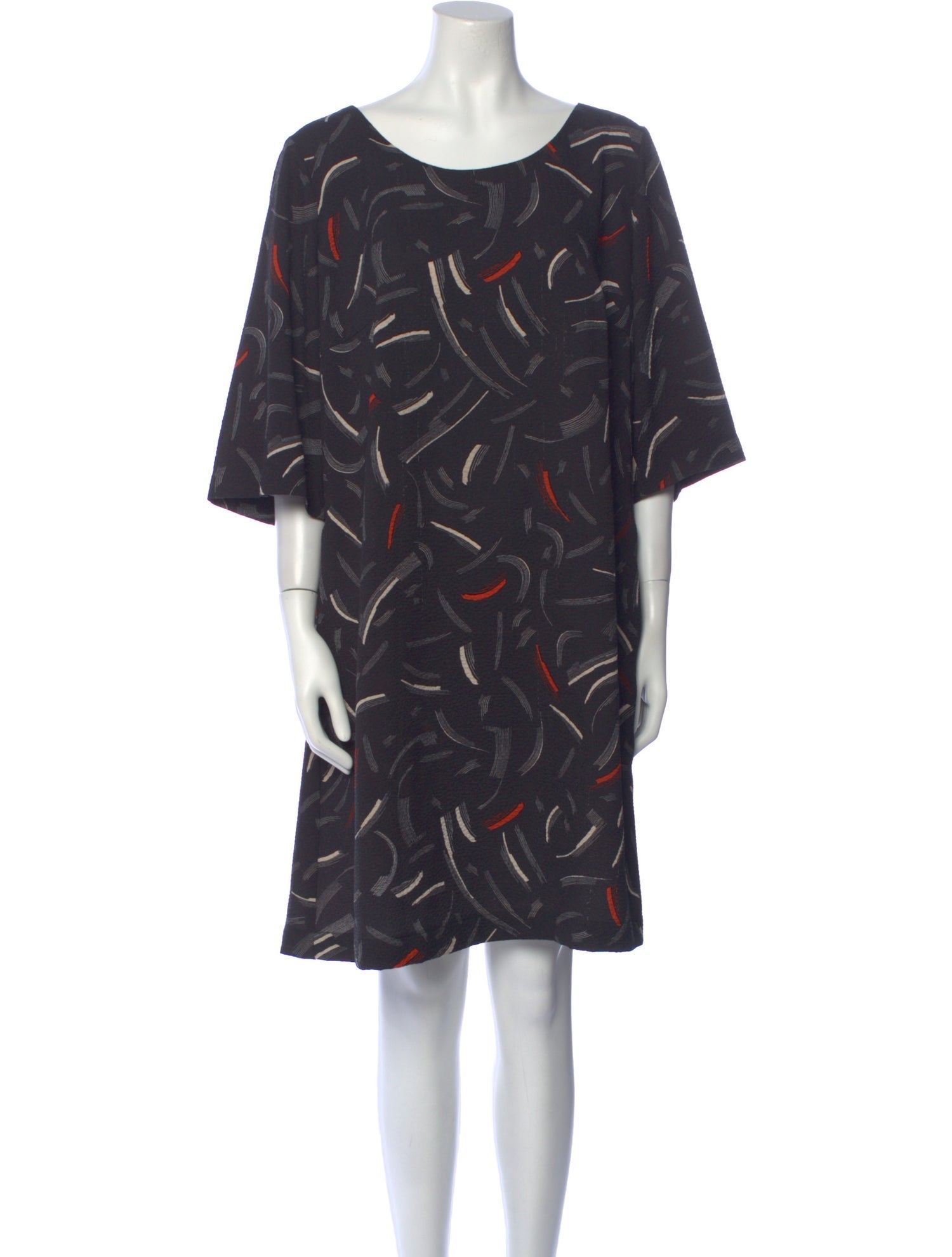 Voyage Printed Knee-Length Dress