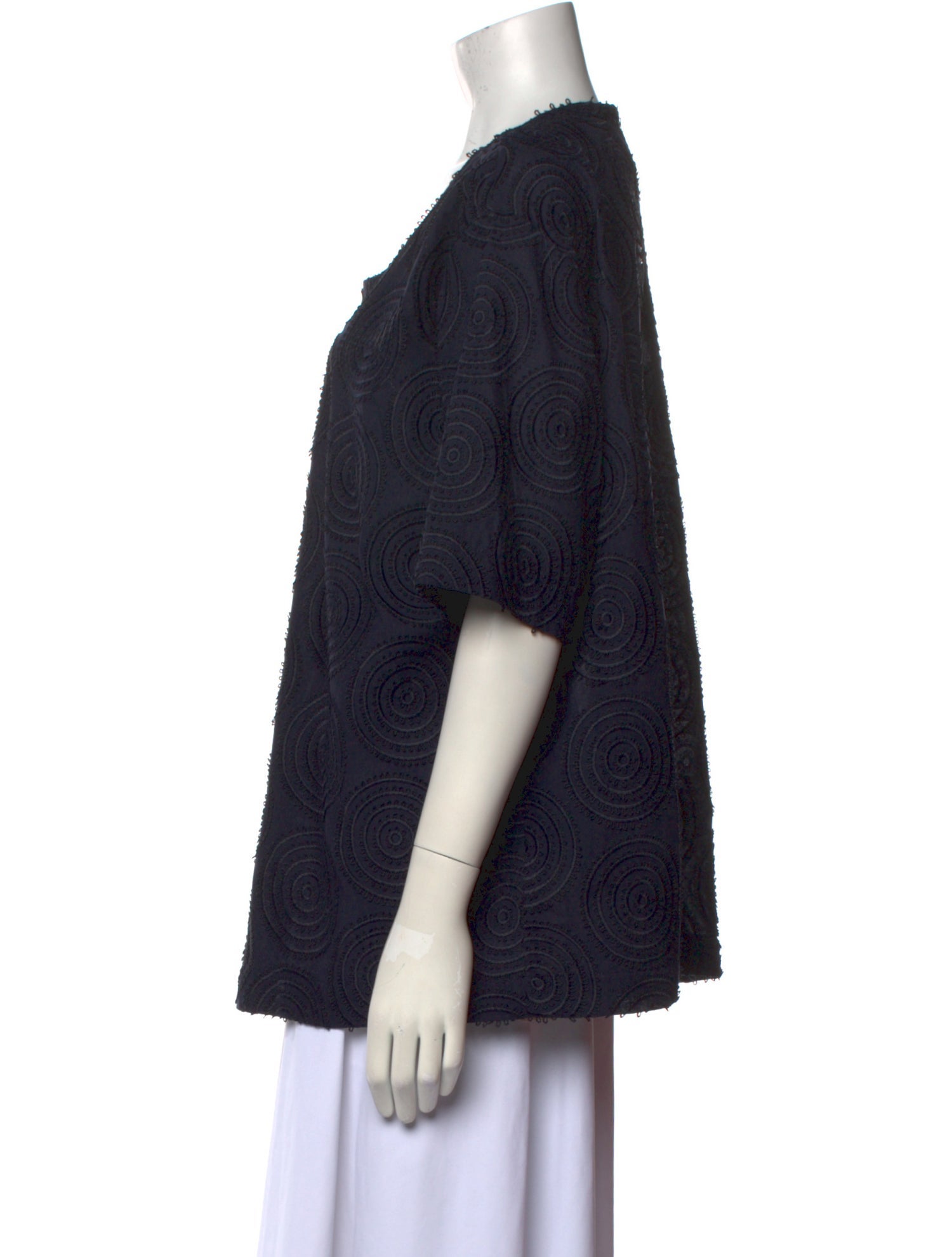 Voyage Printed Scoop Neck Blouse