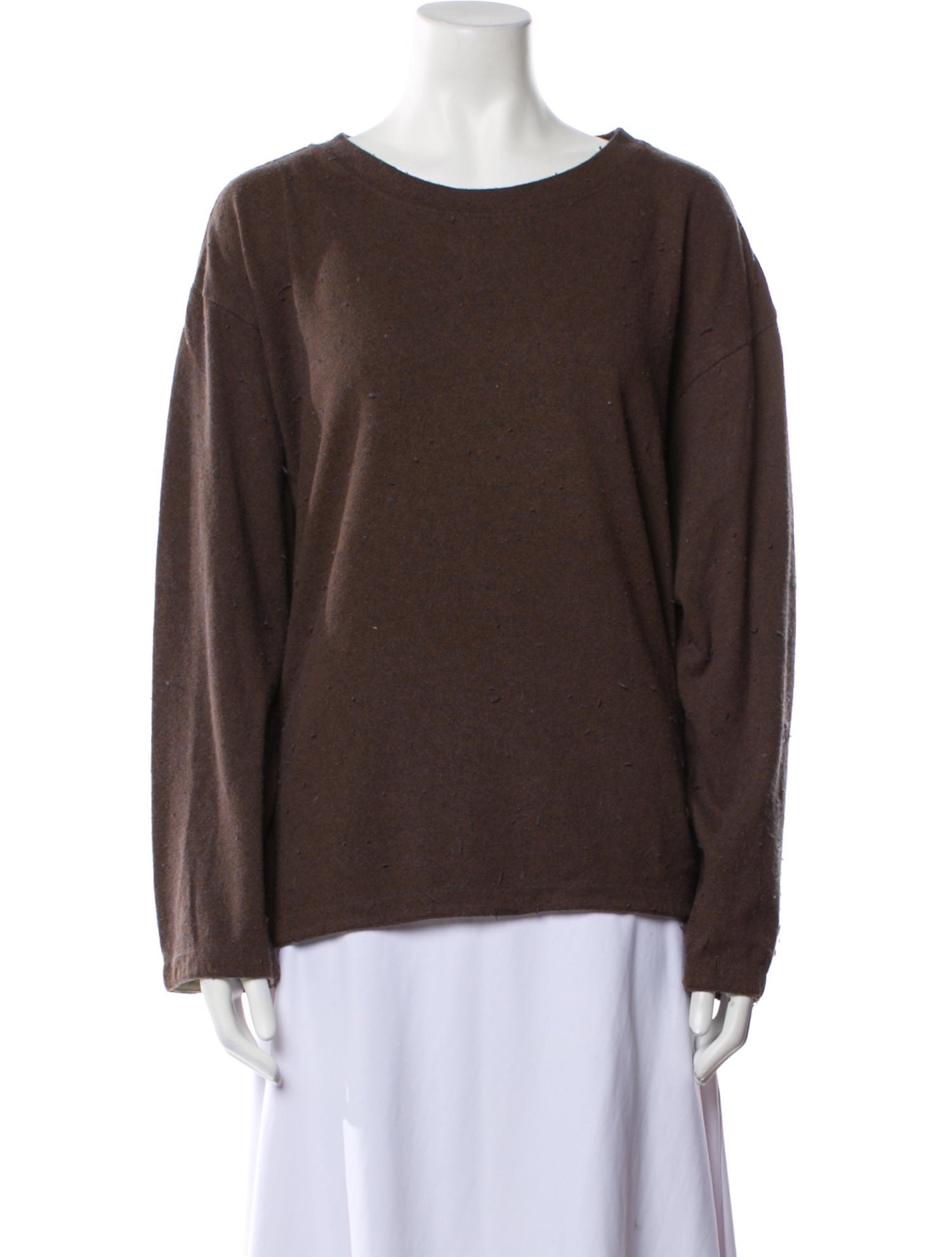 Voyage Cashmere Bateau Neckline Sweatshirt