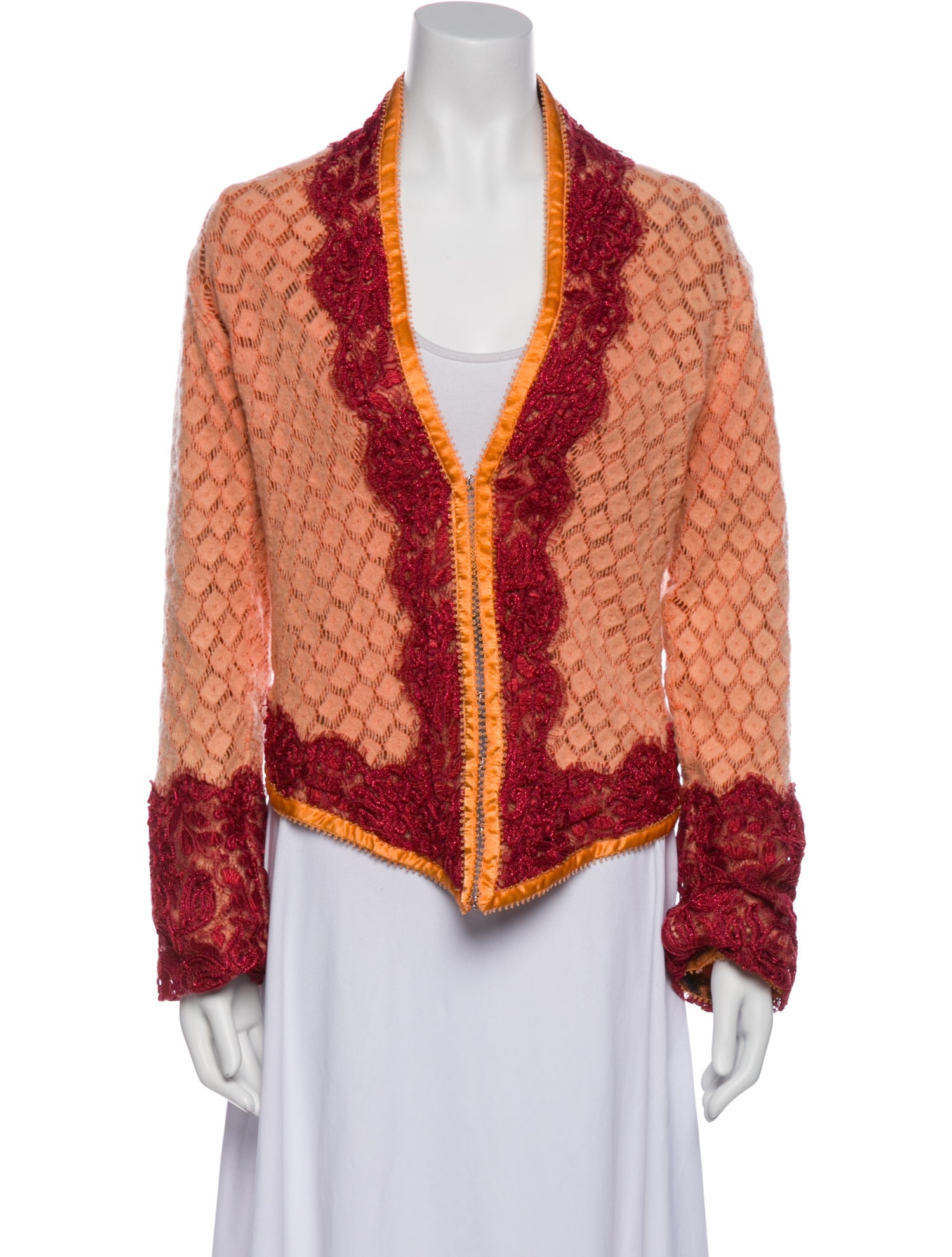 Voyage Wool Tweed Pattern Faux Fur Jacket