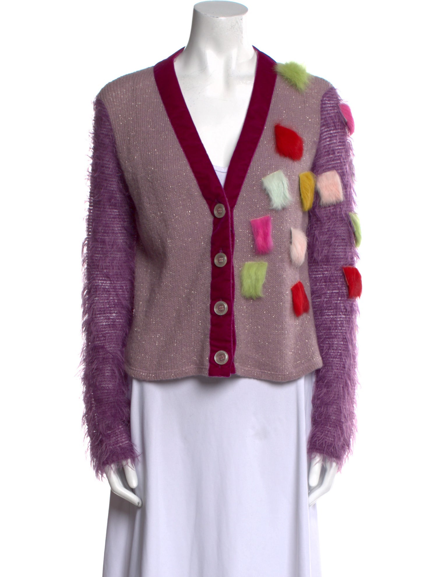 Voyage Printed V-Neck Sweater