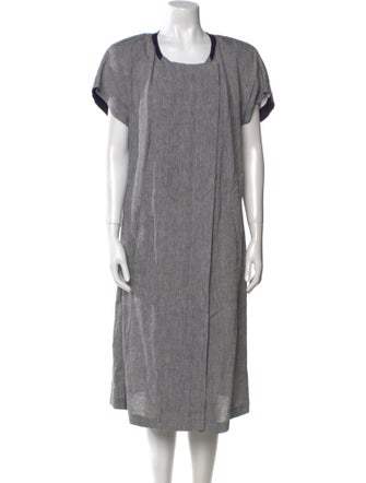 Marina Rinaldi Linen Midi Length Dress