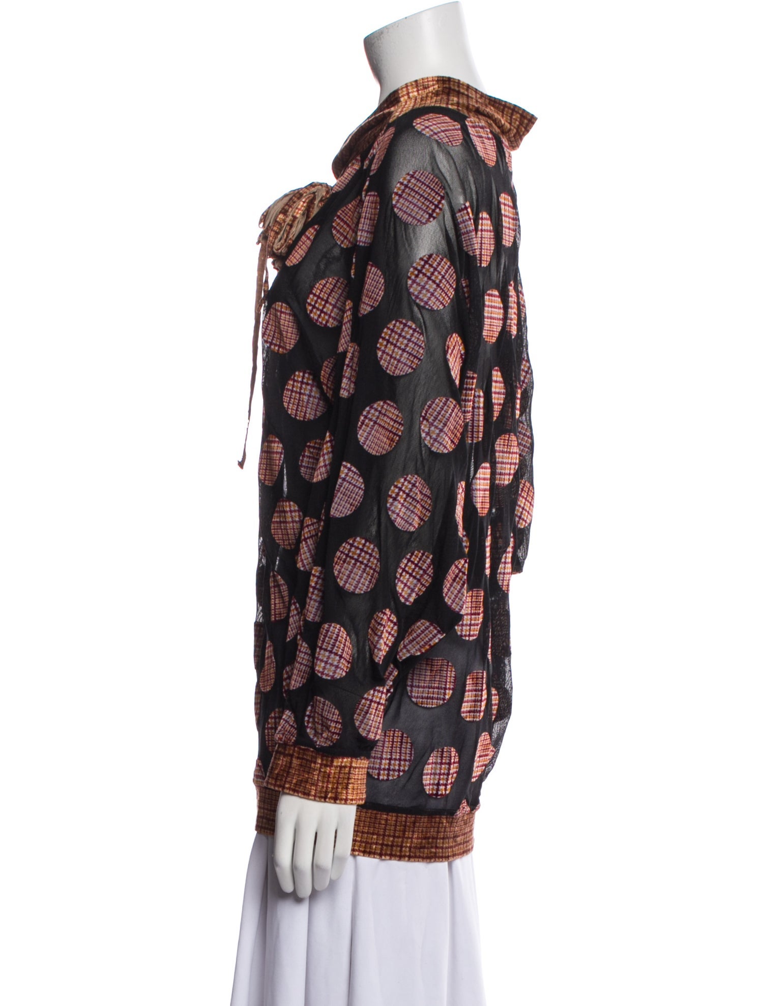 Voyage Printed Mock Neck Blouse