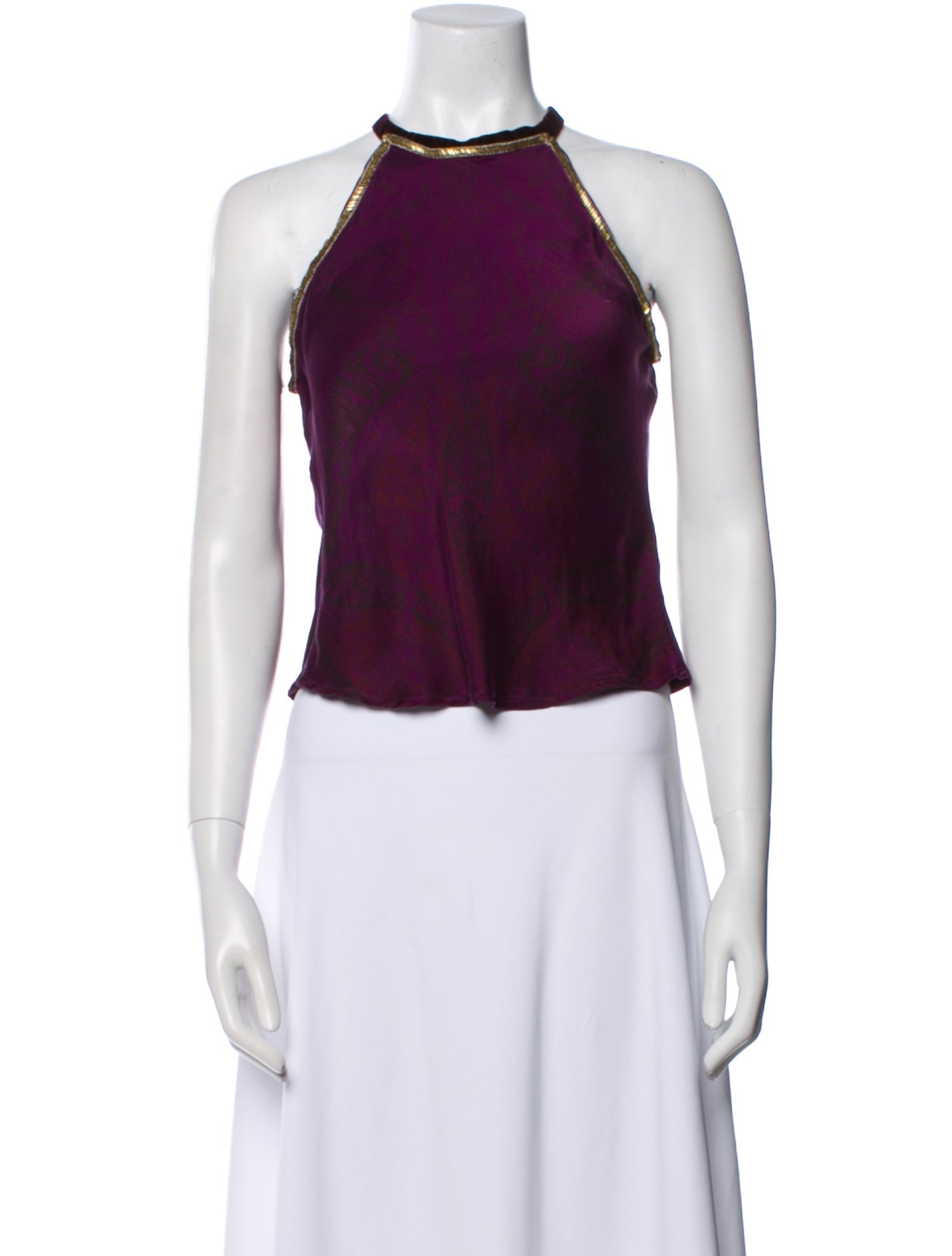 Voyage Vintage Silk Crop Top