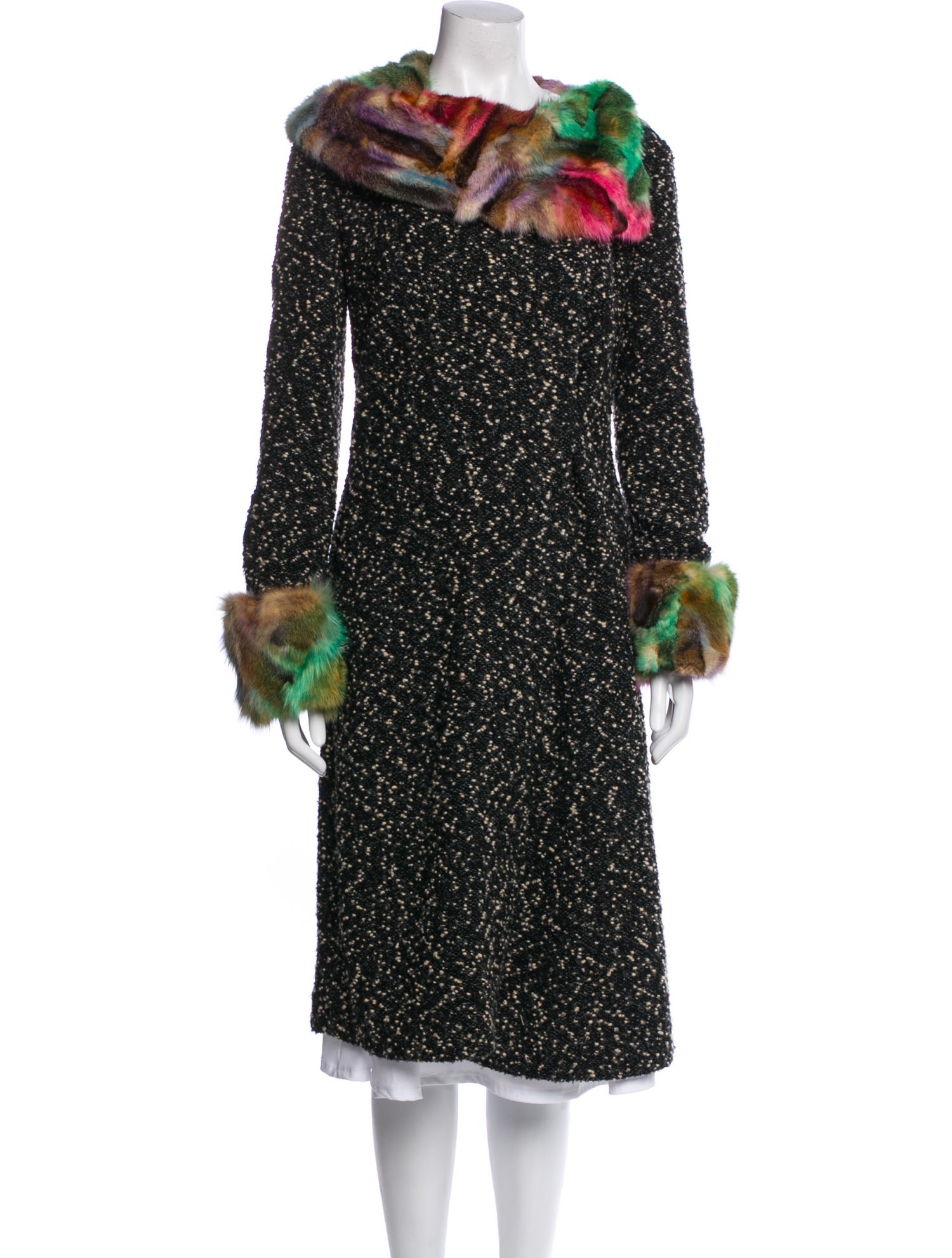 Voyage Vintage Virgin Wool Fur Coat