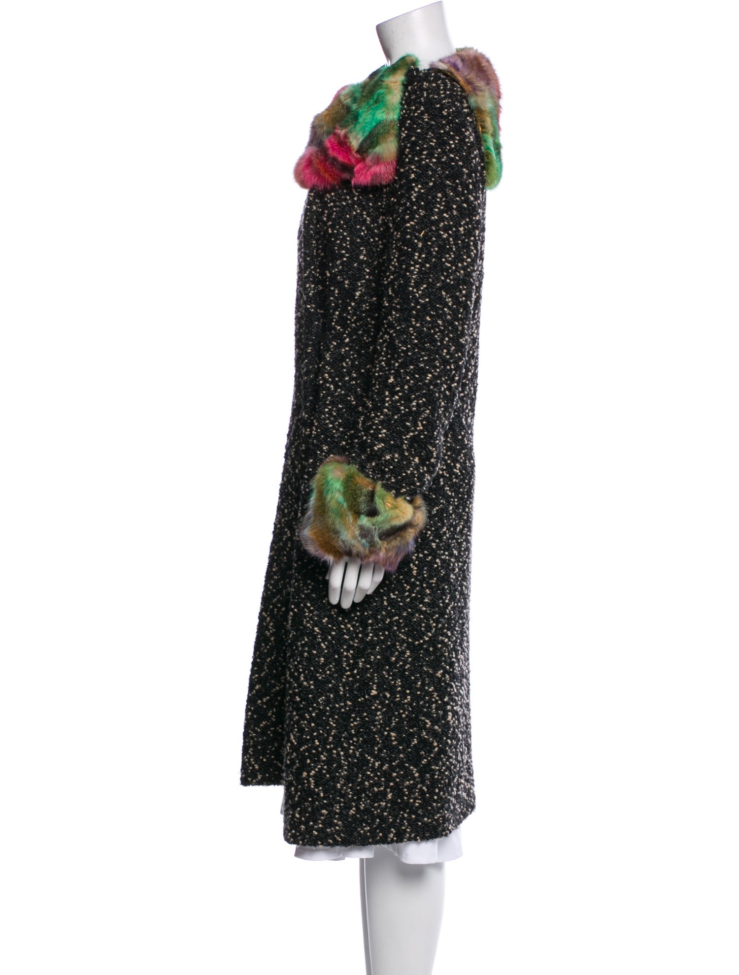 Voyage Vintage Virgin Wool Fur Coat