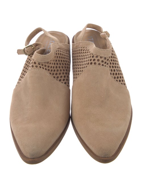 Italeau Suede Lasercut Accents Mules