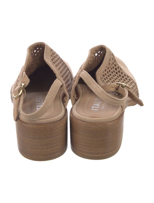Italeau Suede Lasercut Accents Mules