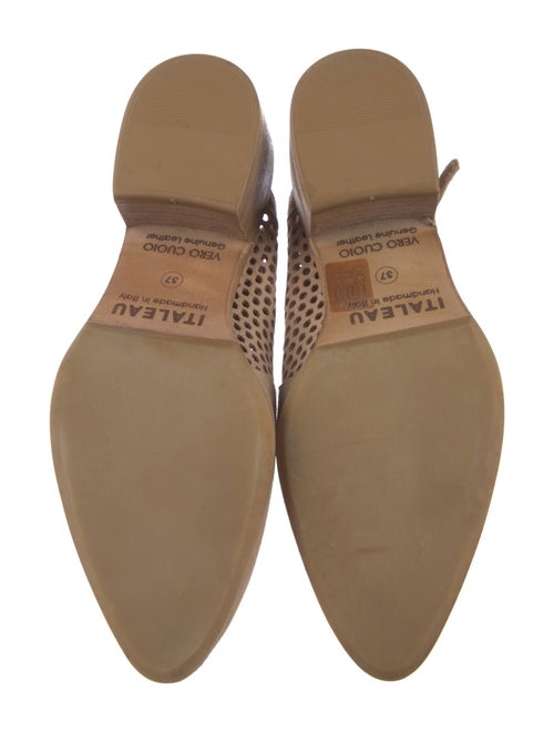 Italeau Suede Lasercut Accents Mules