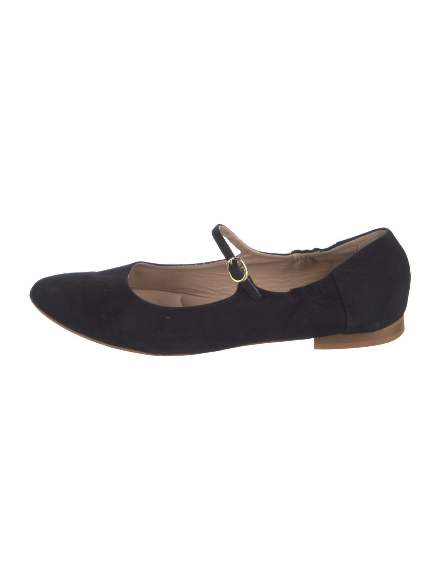Italeau Suede Mary Jane Flats