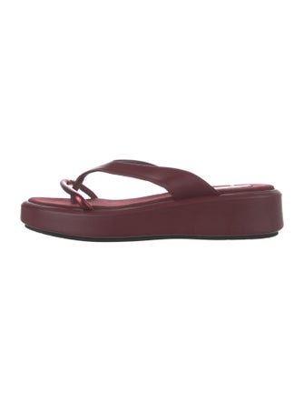 Italeau Leather Flip Flops