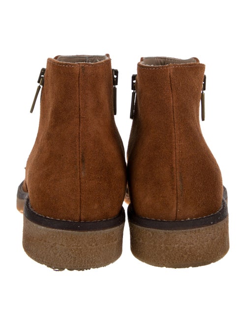 Italeau Suede Leather Trim Embellishment Boots