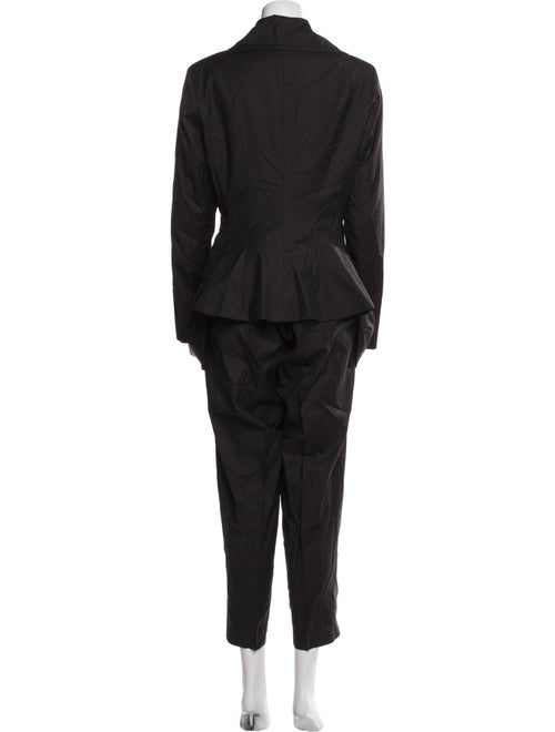 Ivan Grundahl Wool Ruffle Embellishment Pantsuit
