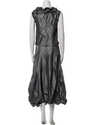 Ivan Grundahl Printed Ruffle Embellishment Skirt Set